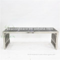 Stainless Steel Patio Long Bench